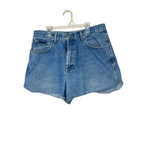 Vintage‎ Tommy Hilfiger 90s Custom High Rise Raw Hem Shorts Size 32